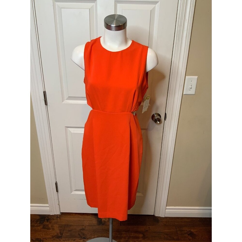 Trina Turk Dark Orange Sleeveless Cut-Out Mini Dress, Size 6, NWT!  Size 6 (US)